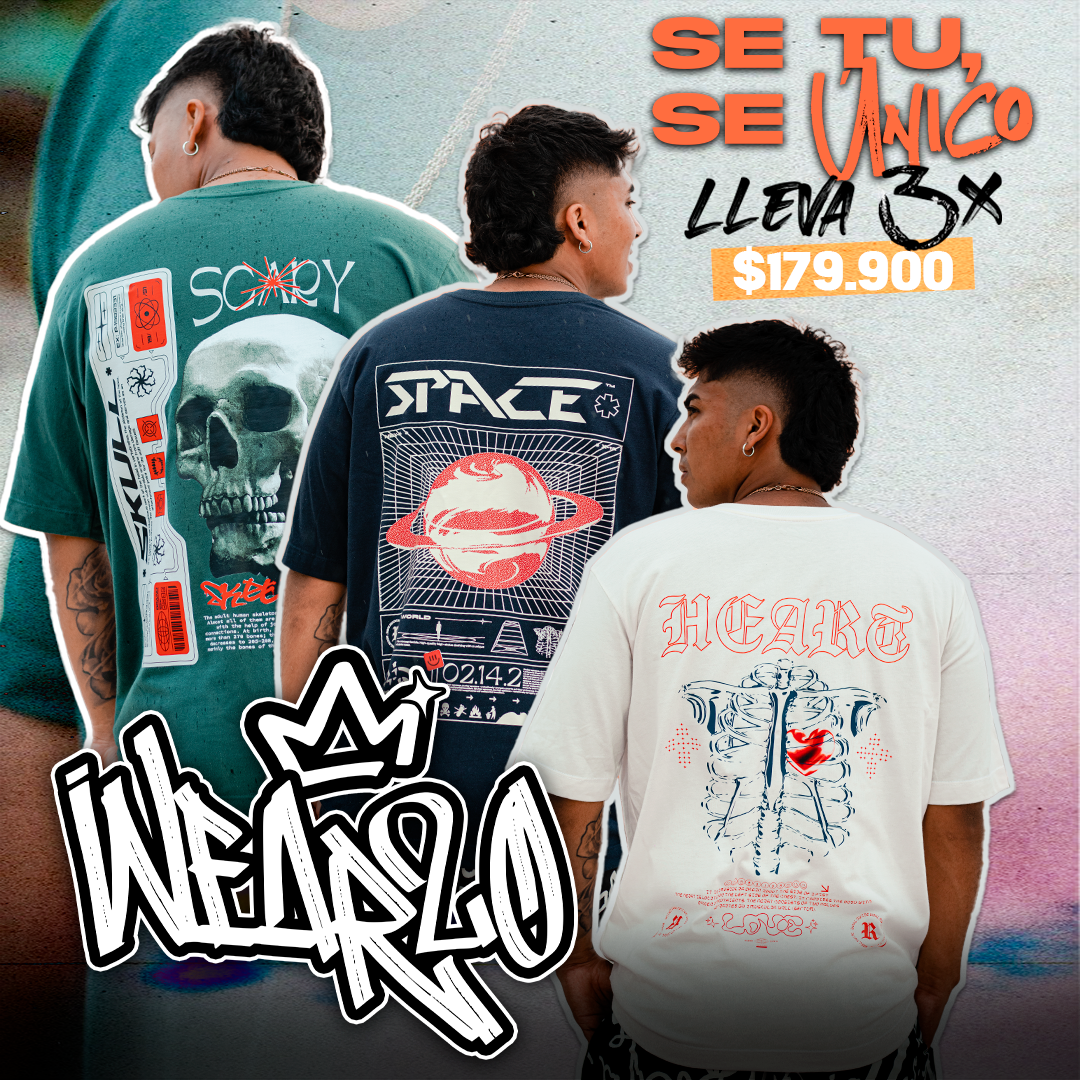 Oferta de 3 unidades Scary + Space + Heart